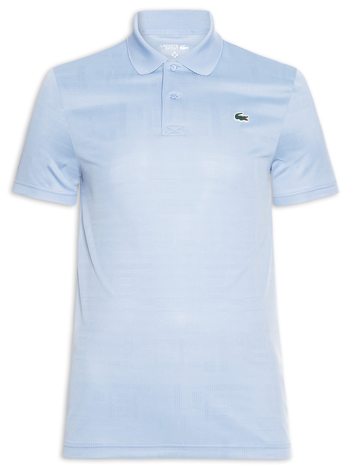 Polo Slim Fit Jacquard Jersey - Azul