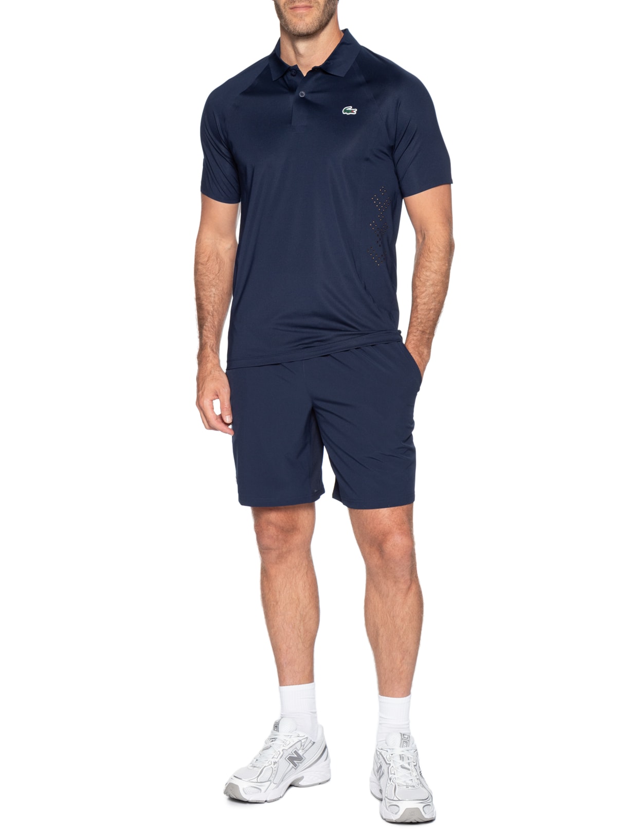 Polo Slim Fit Novak Djokovic Azul Lacoste