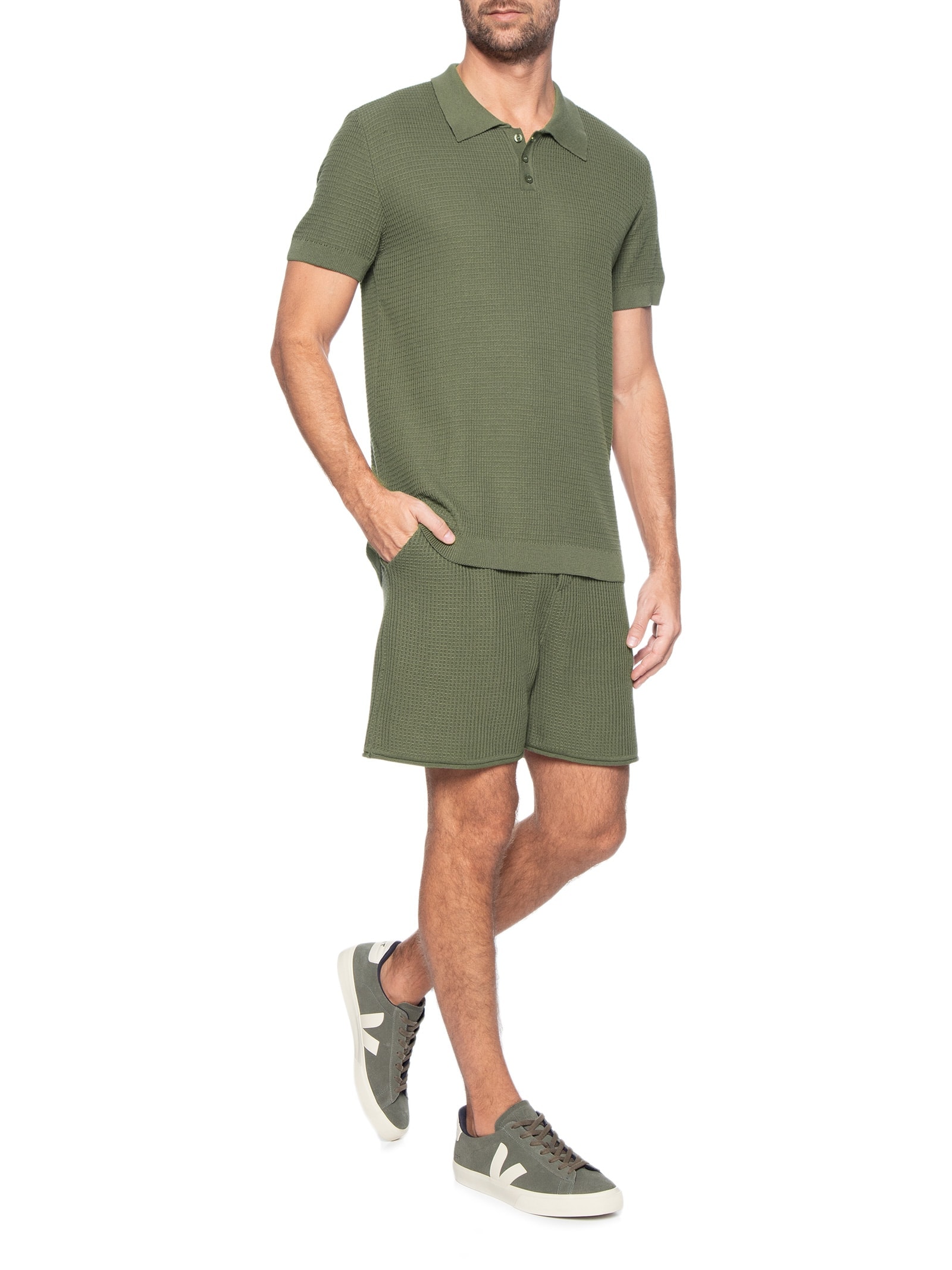 Foxton - Polo Tricot Saint Michel - Verde