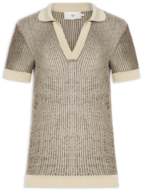 Polo Unissex Sabino Tricot - Marrom