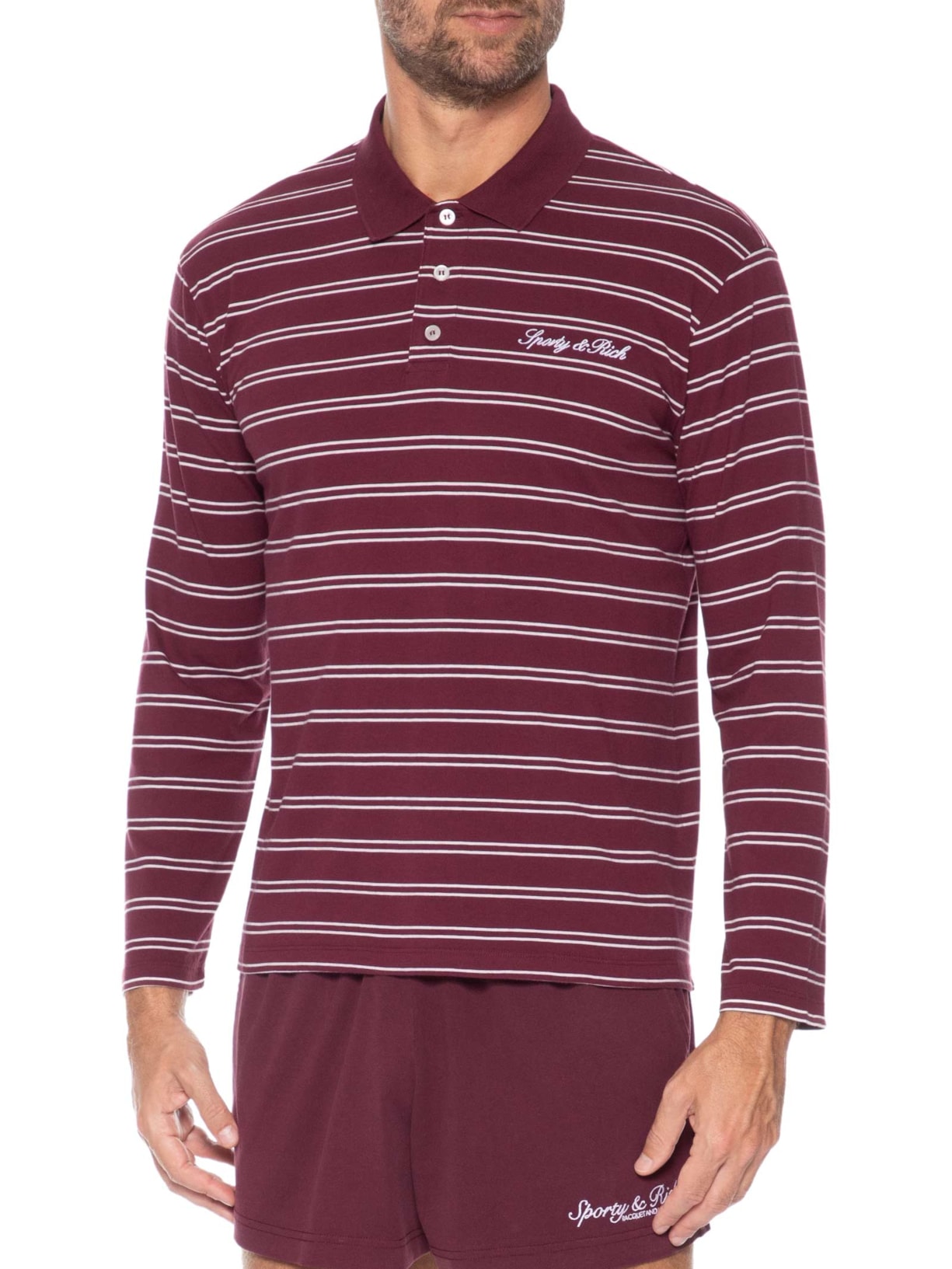 Polo Unissex Signature Logo Easy – Vermelho Sporty & Rich