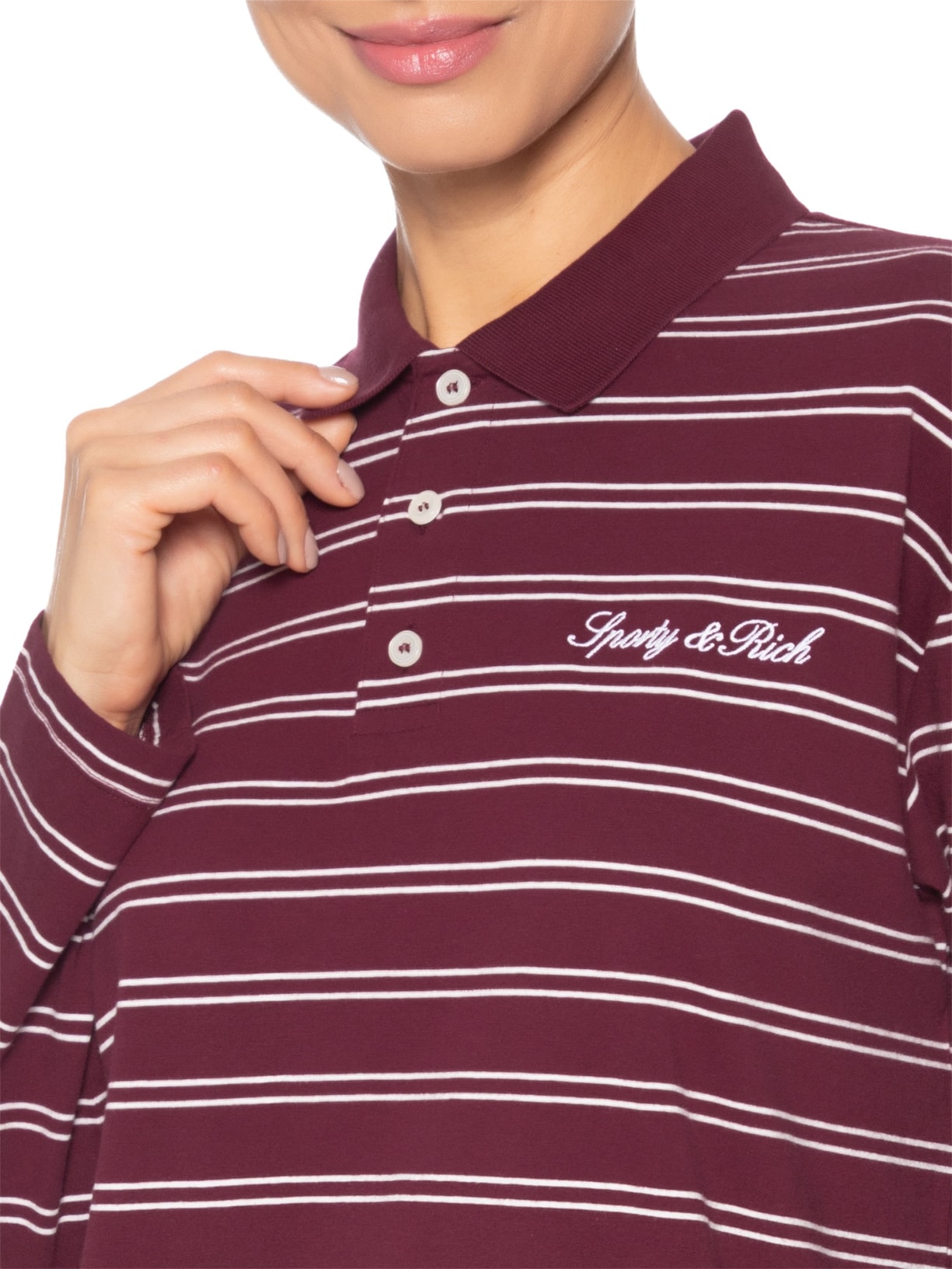 Polo Unissex Signature Logo Easy – Vermelho Sporty & Rich