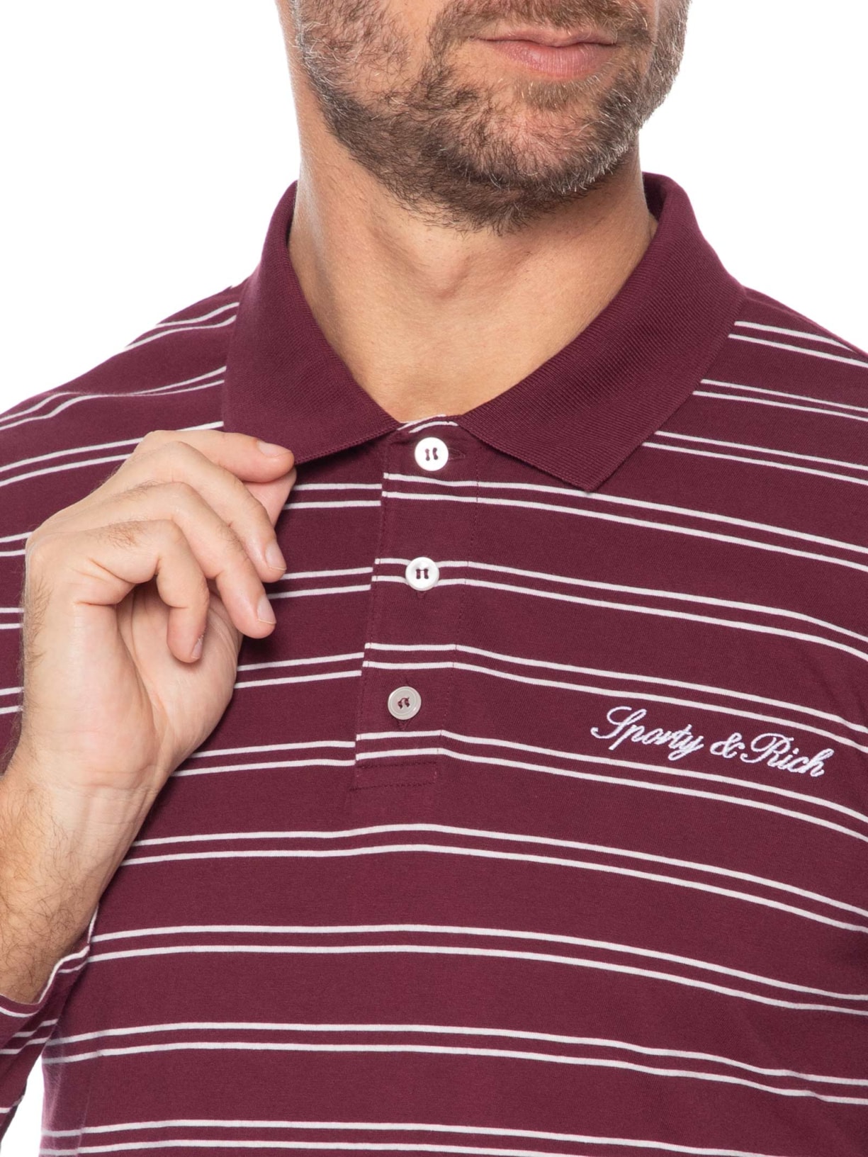 Polo Unissex Signature Logo Easy – Vermelho Sporty & Rich