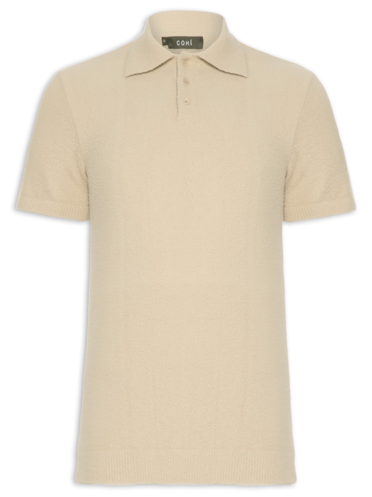 Polo Unissex Tricot Toronto Bege Cohí