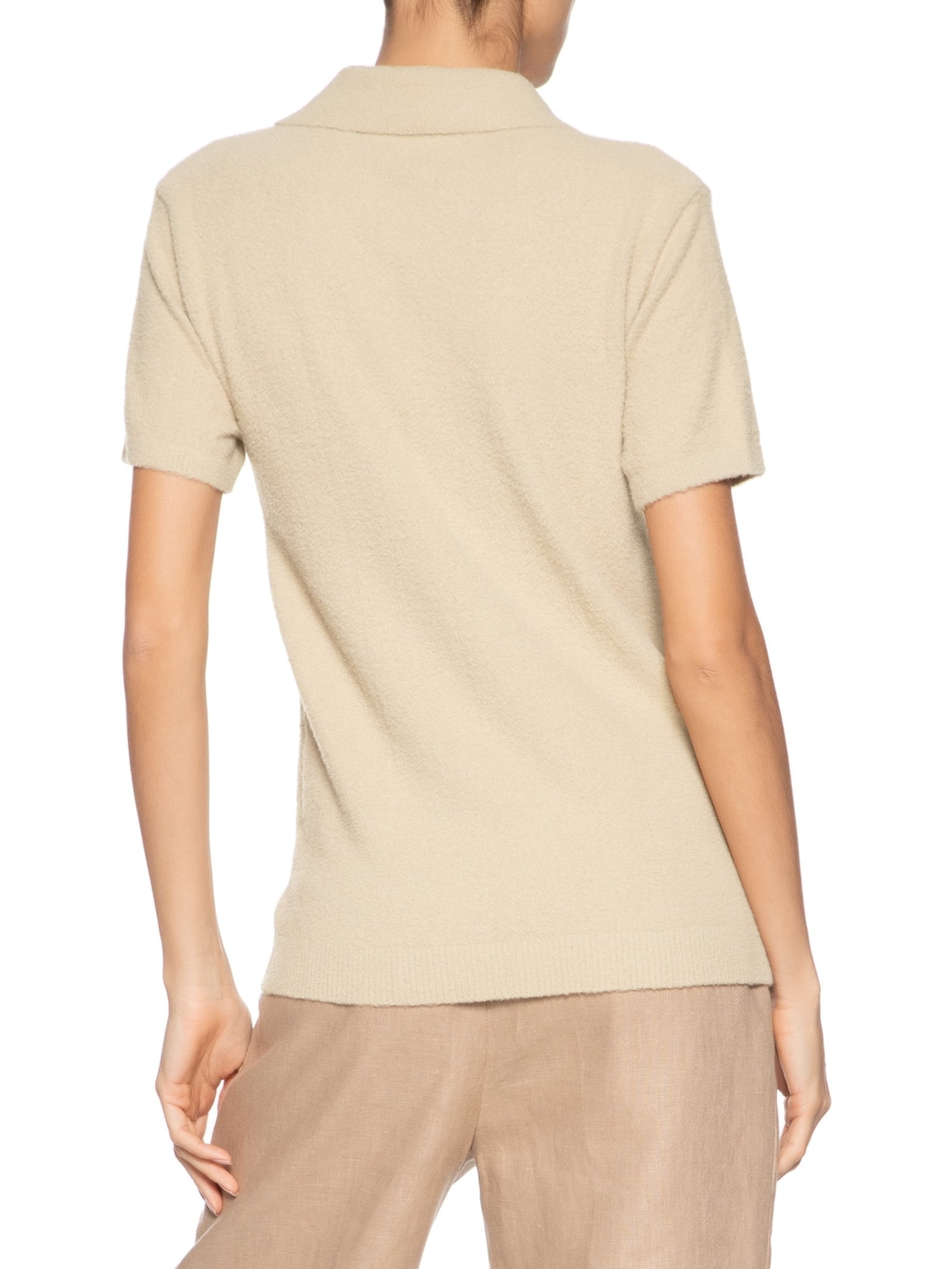 Polo Unissex Tricot Toronto Bege Cohí