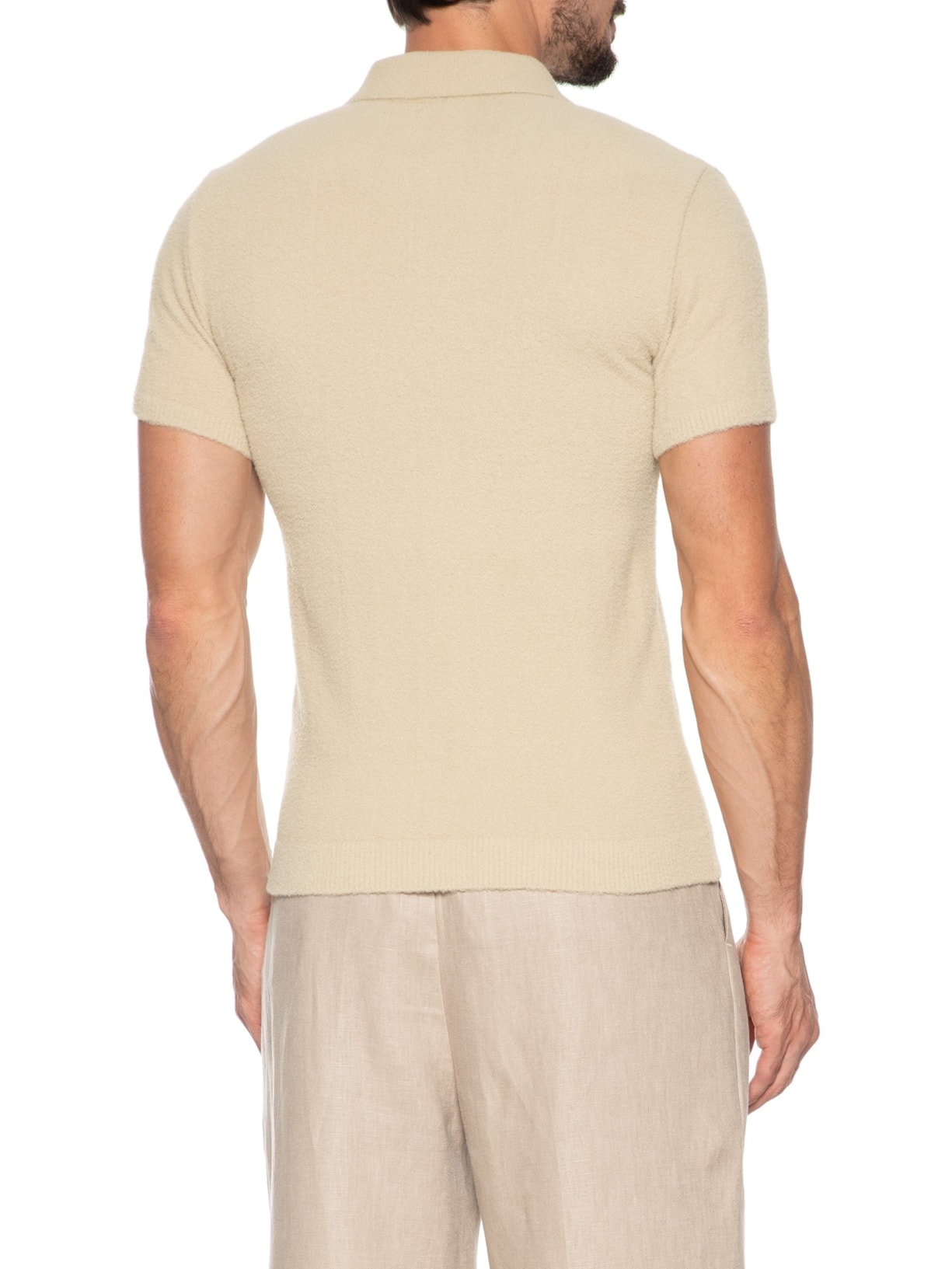 Polo Unissex Tricot Toronto Bege Cohí