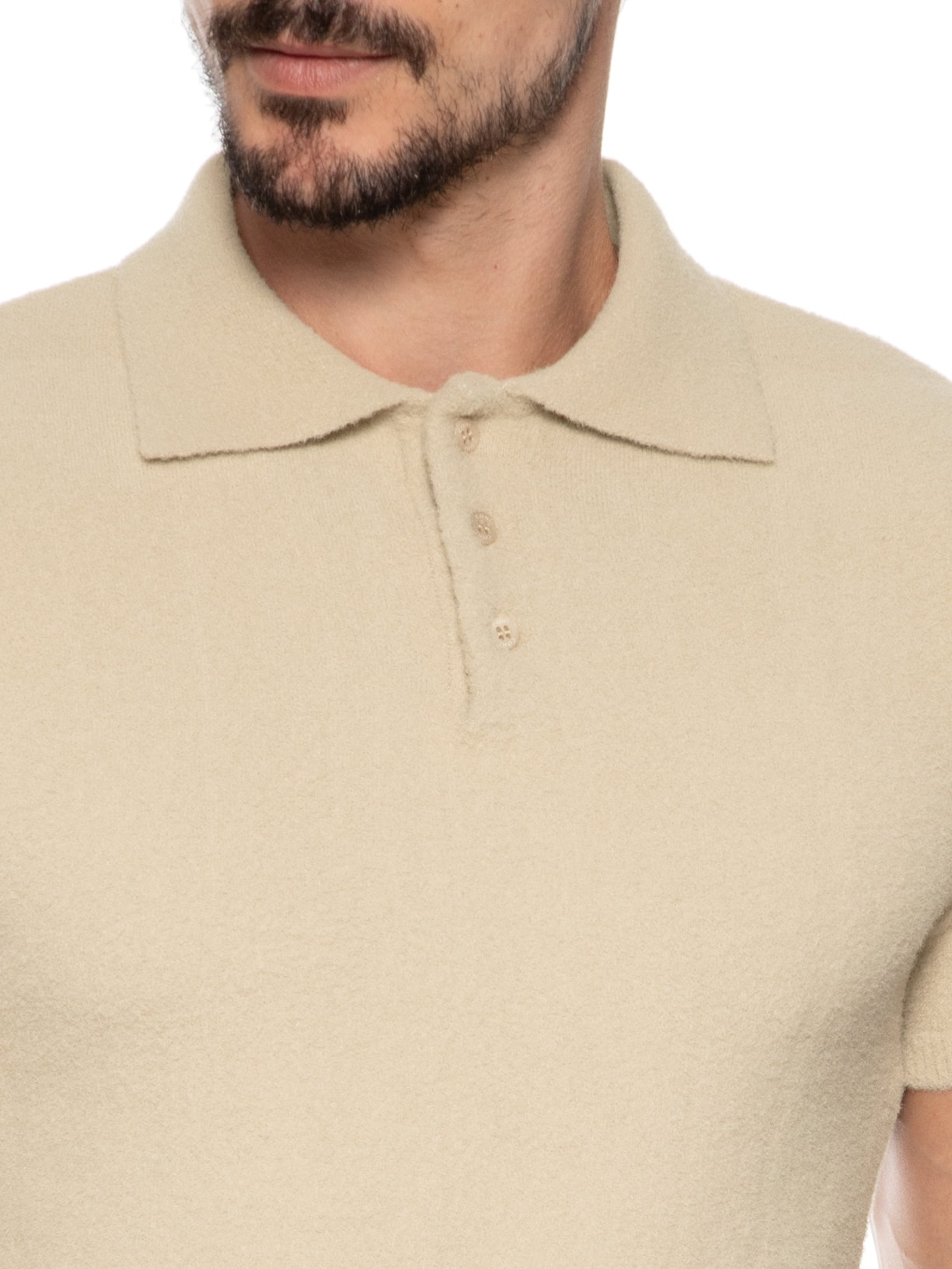 Polo Unissex Tricot Toronto Bege Cohí