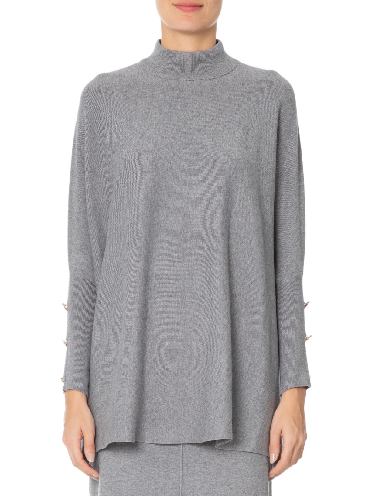 Poncho Feminino Andressa II Cinza Le Lis