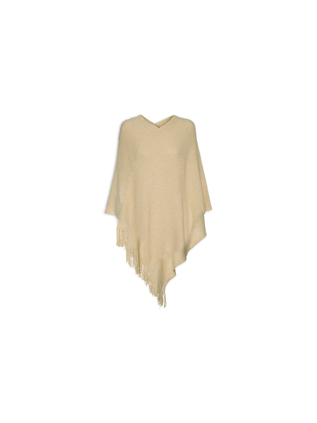 Poncho Feminino Gia - Bege