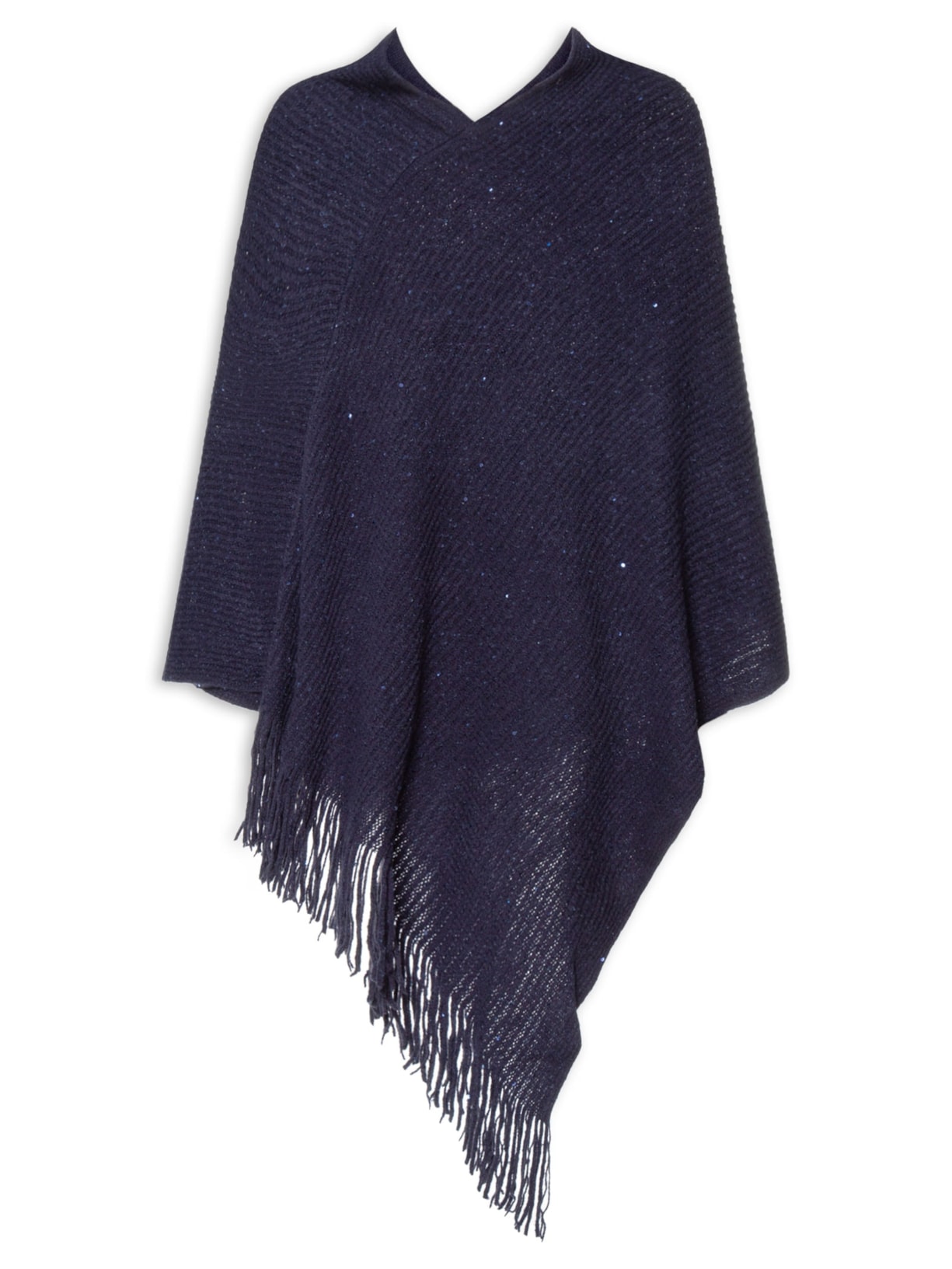 Poncho Feminino Gia Navy - Azul