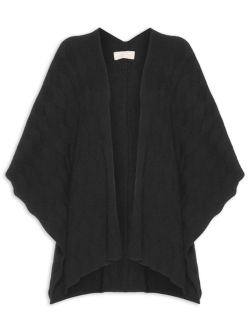 Poncho Feminino Jacque - Preto