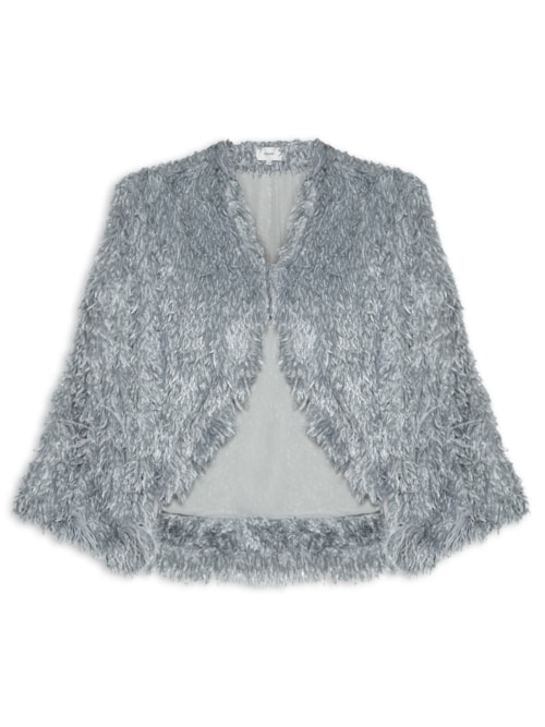 Poncho Feminino Leona - Cinza