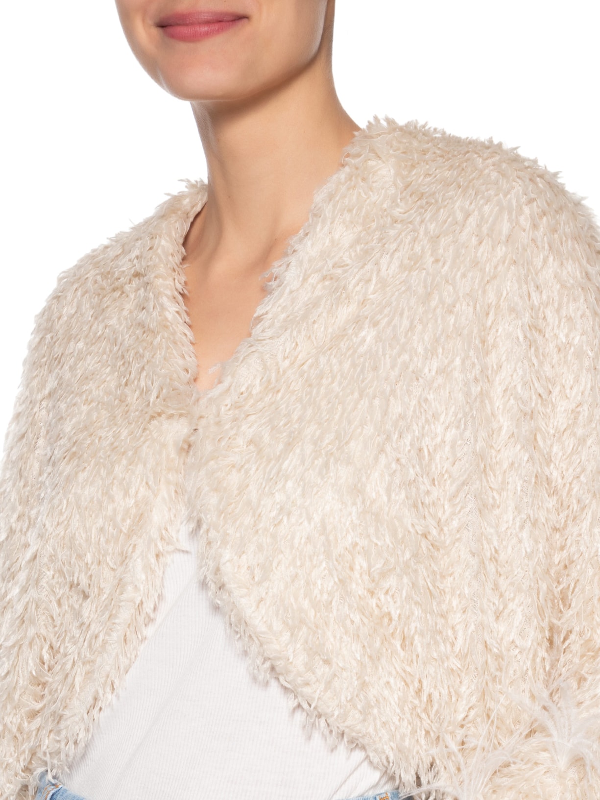 Poncho Feminino Leona Off White Iorane