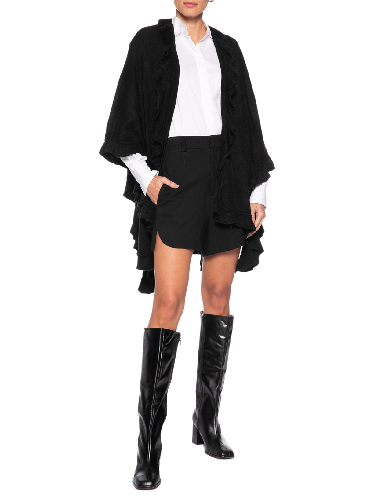 Poncho Feminino Macris – Preto Le Lis