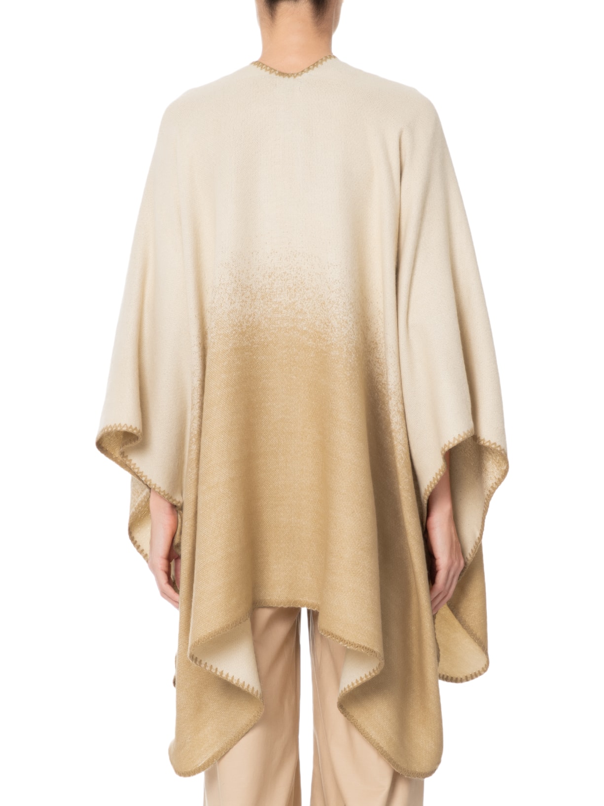 Poncho Feminino Madeleine Bege Le Lis