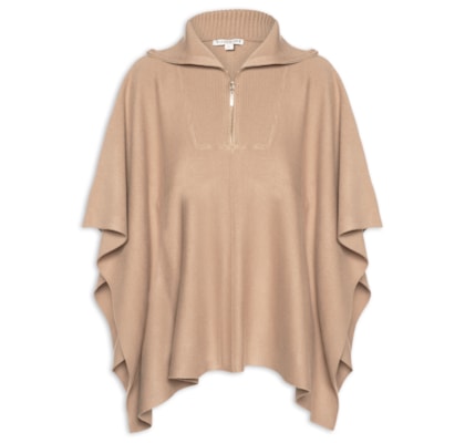 Poncho Feminino Paola - Marrom