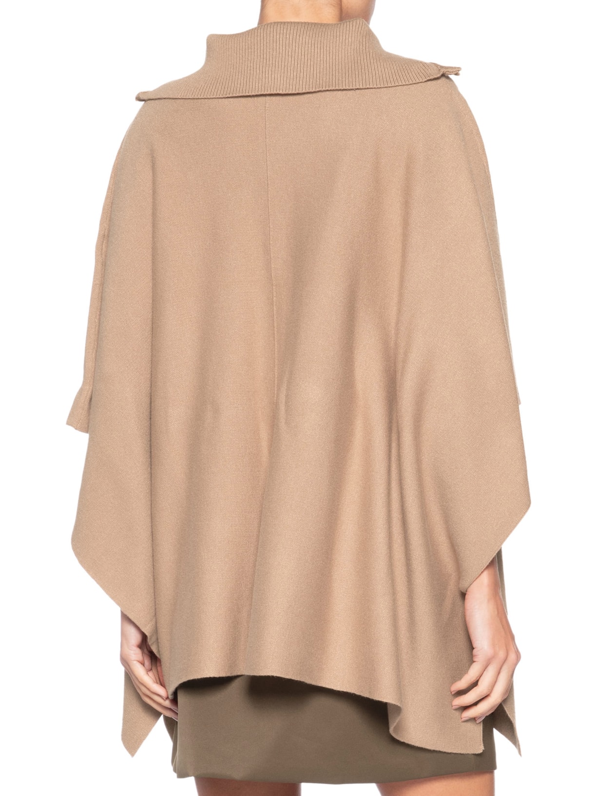 Poncho Feminino Paola Marrom Le Lis