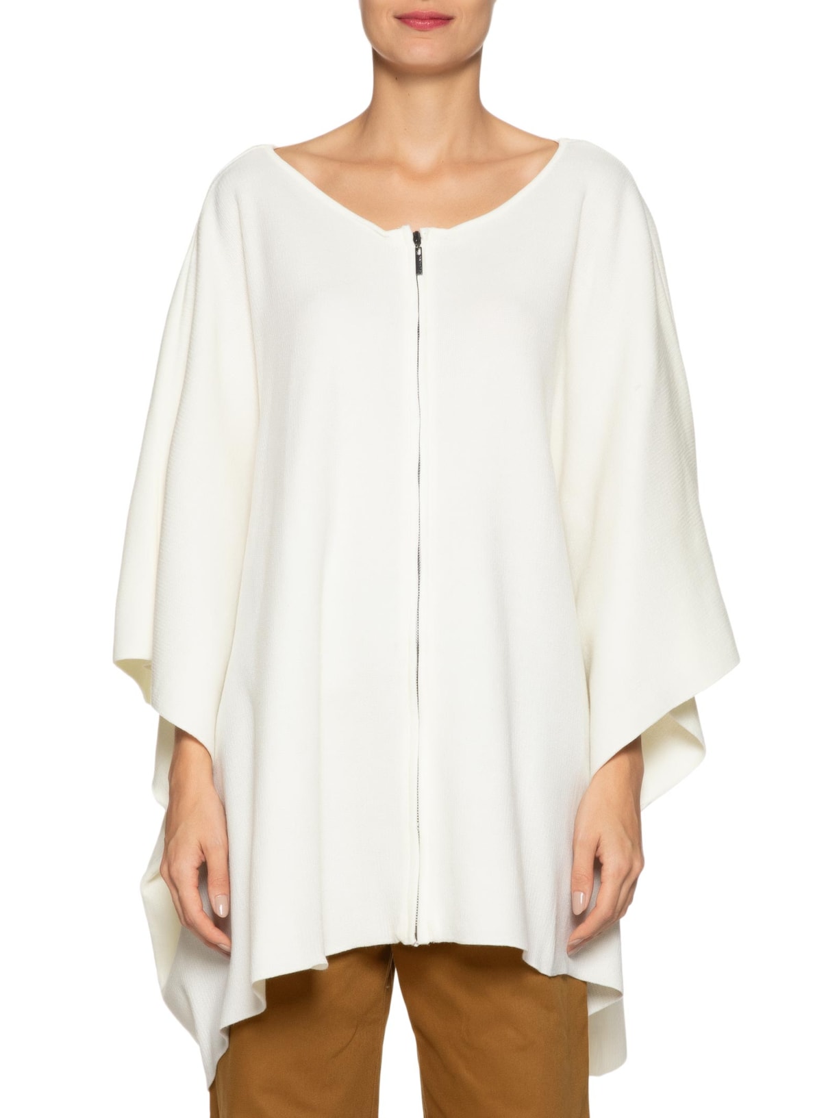 Poncho Feminino Silvana Off White Le Lis
