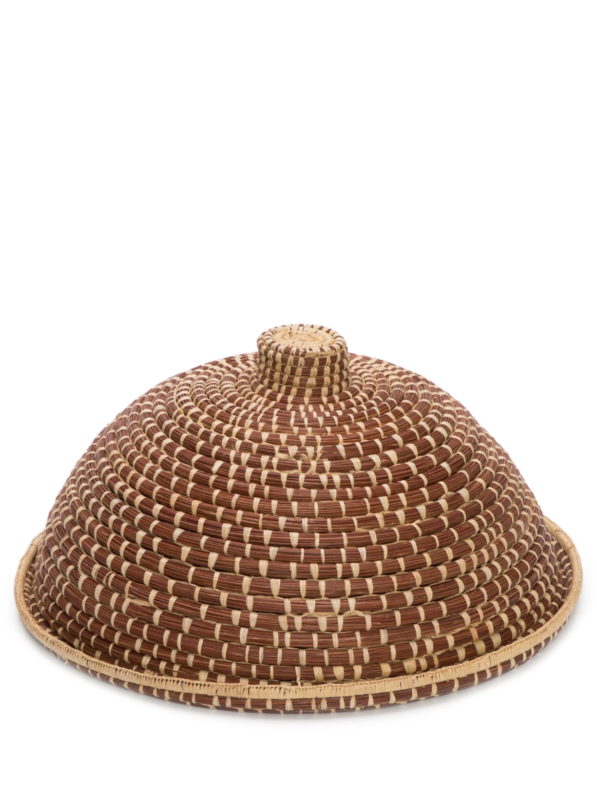 Porta Bolo Entrelaçado Marrom Tali Handcraft