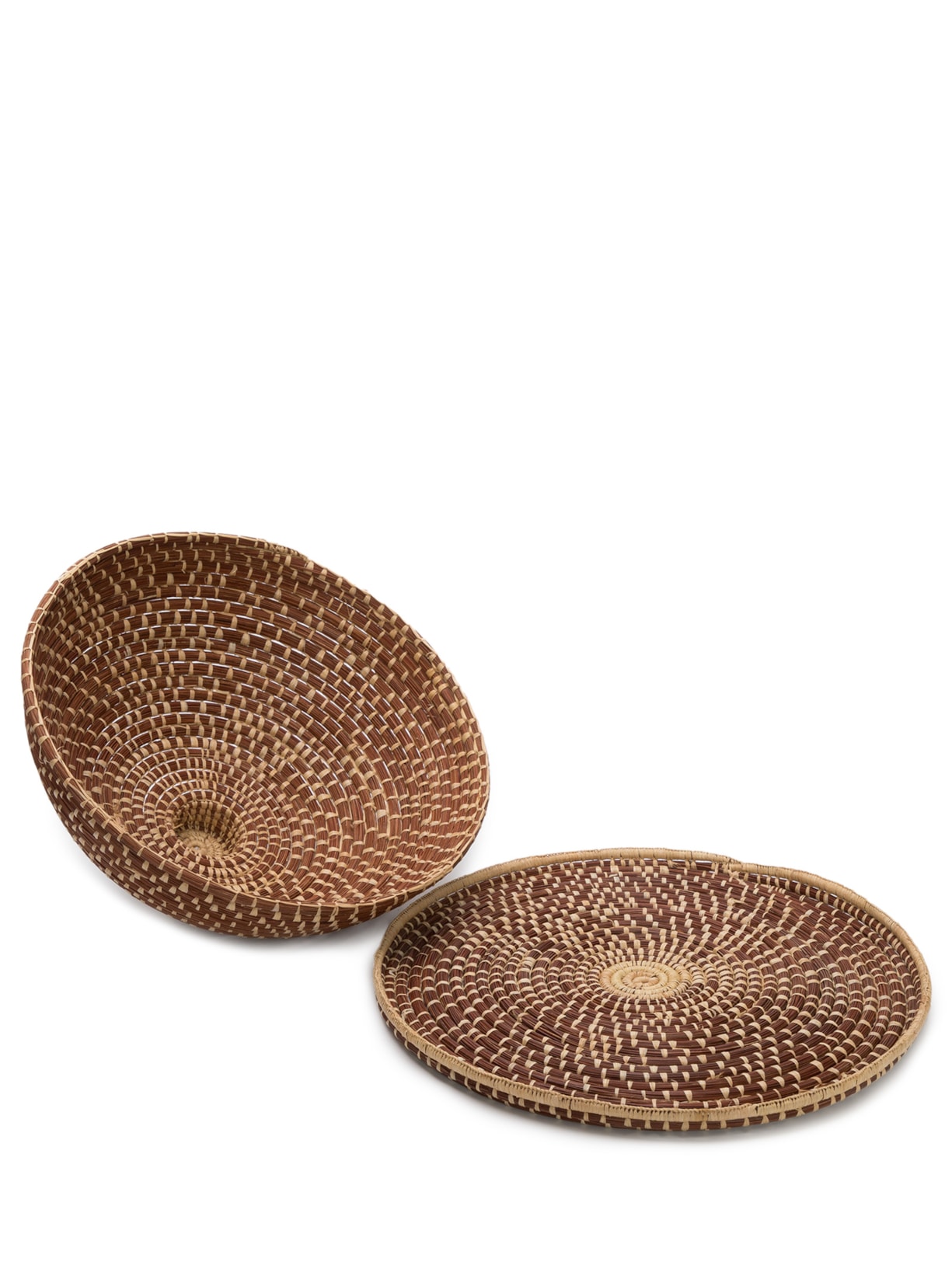 Porta Bolo Entrelaçado Marrom Tali Handcraft