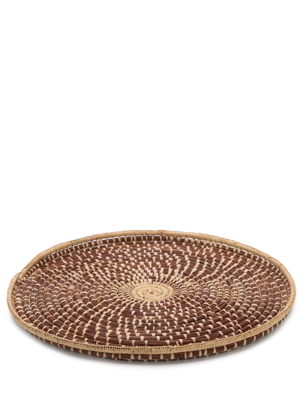 Porta Bolo Entrelaçado Marrom Tali Handcraft