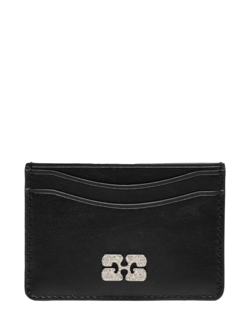 Porta Cartão Feminino Bou Card Holder Strass - Preto