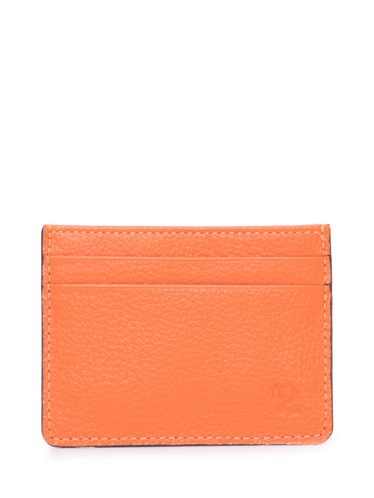 Porta Cartão Feminino Em Couro - Laranja