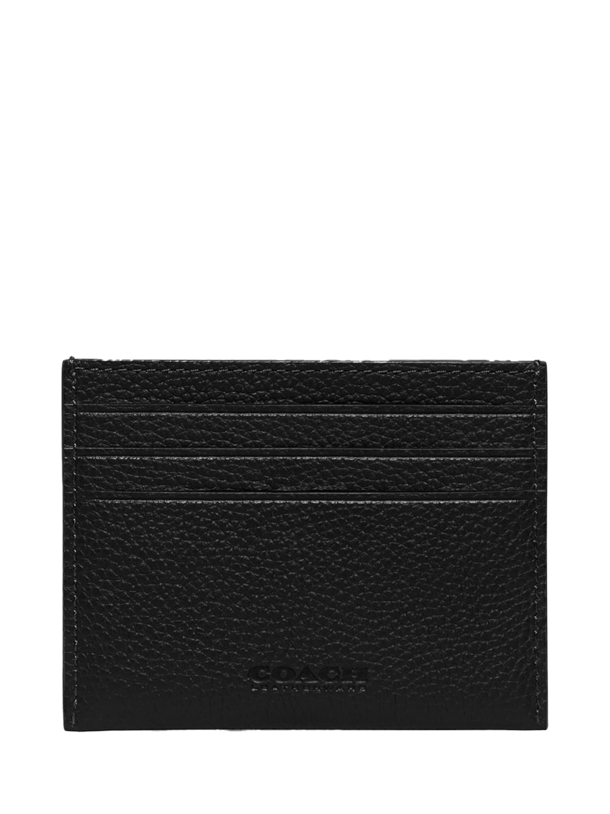 Porta Cartão Feminino Flat Card Case Preto Coach