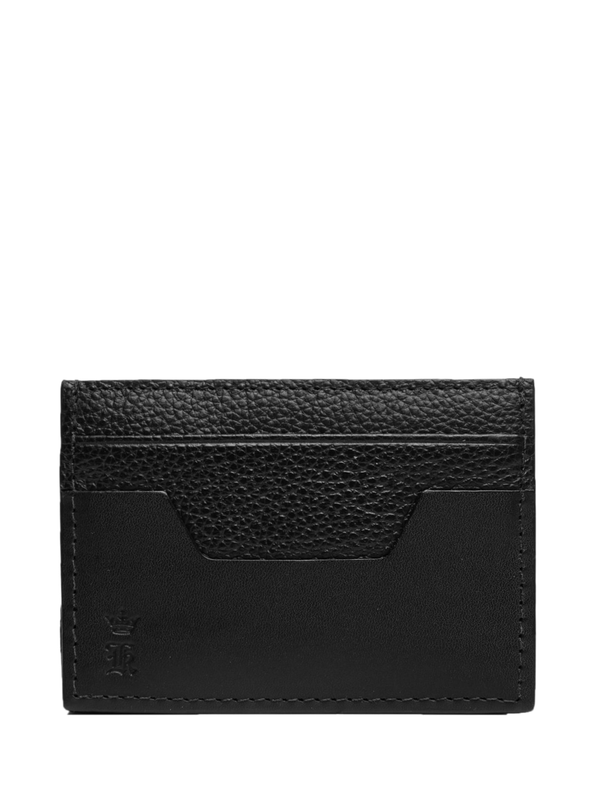 Porta-Cartão Masculino Couro Dual Texture Preto Sergio K