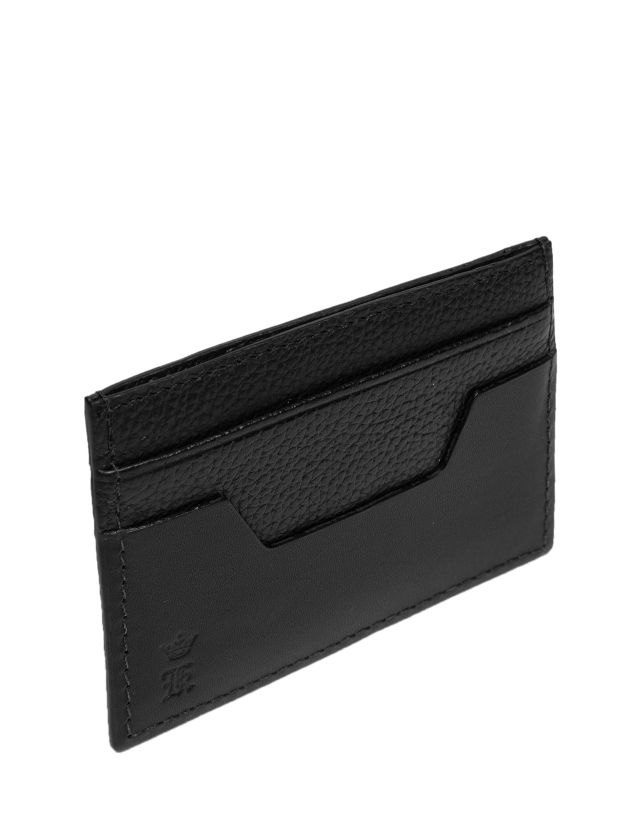Porta-Cartão Masculino Couro Dual Texture Preto Sergio K
