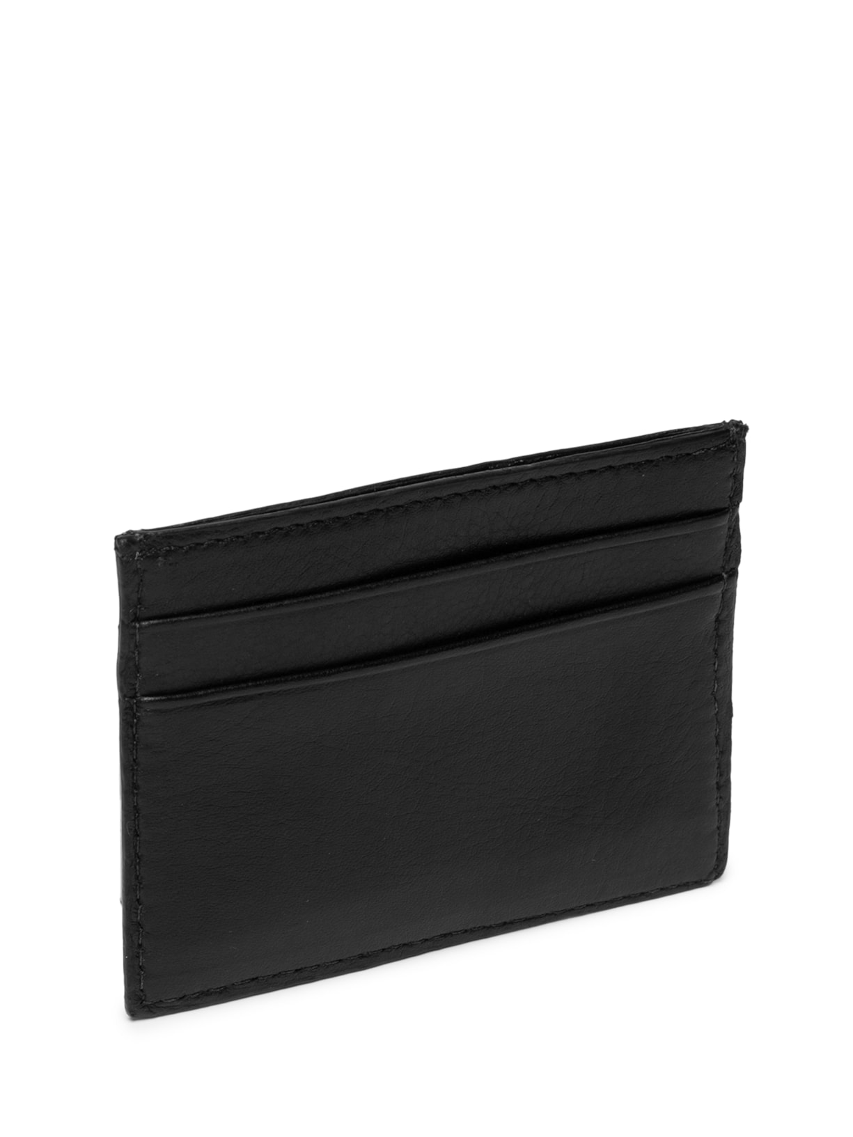 Porta-Cartão Masculino Couro Preto Oficina Reserva