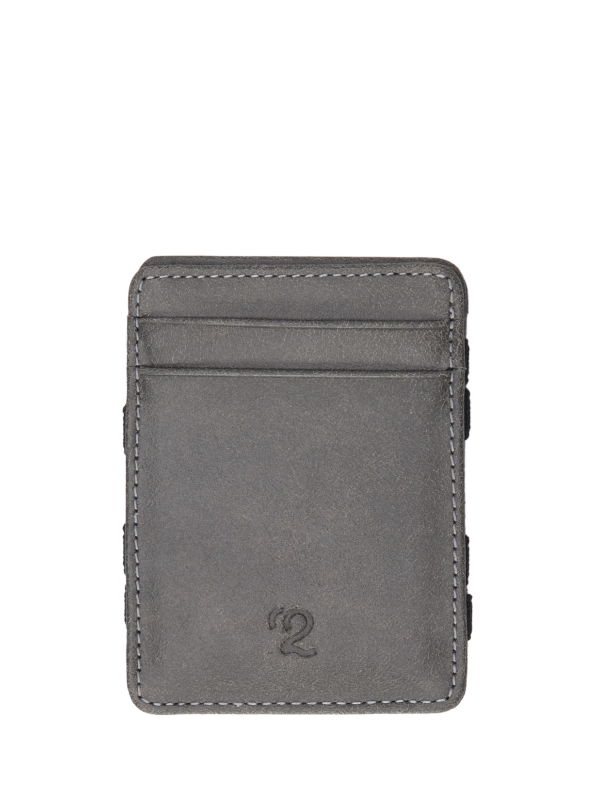 Porta Cartão Masculino De Couro - Cinza