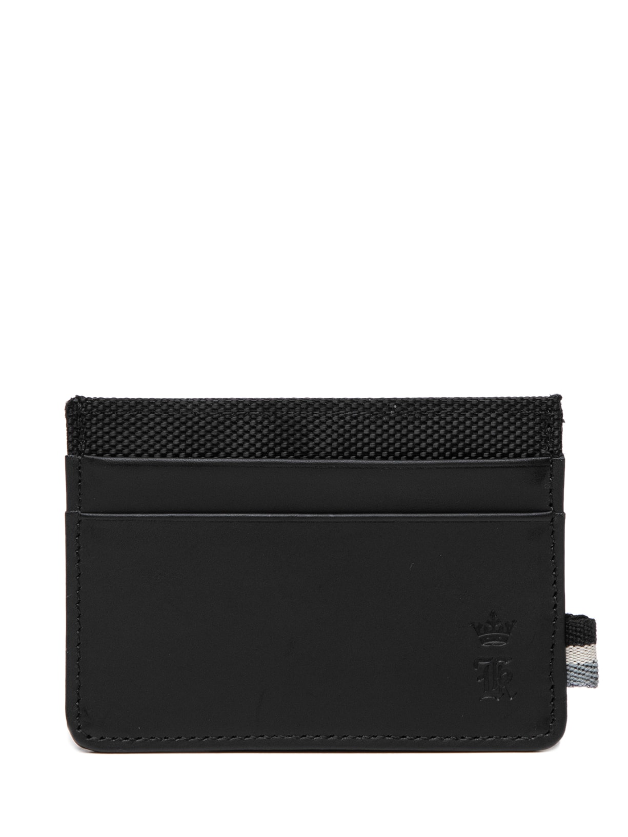 Porta Cartão Masculino De Nylon Com Gorgurão - Preto