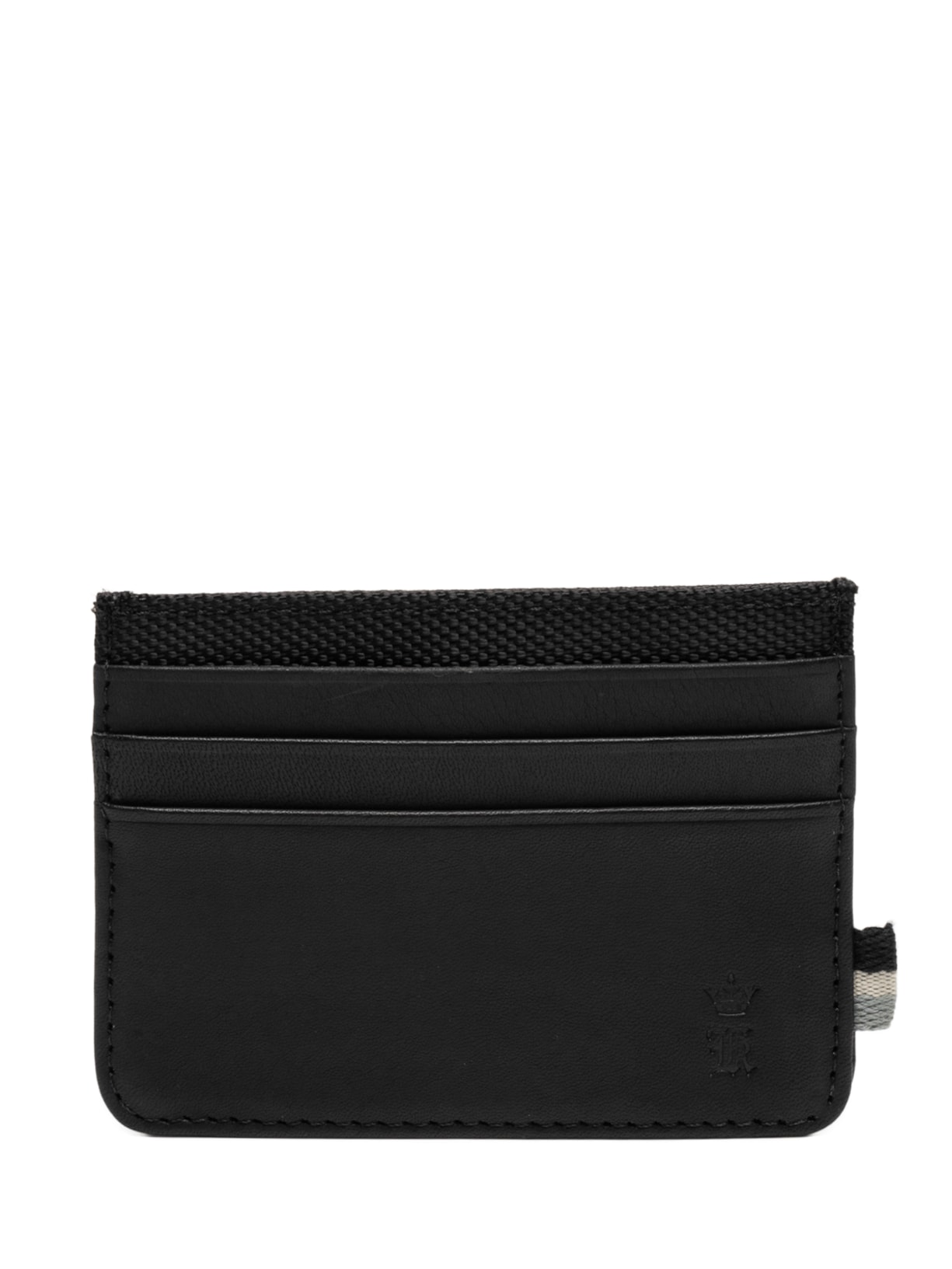 Porta Cartão Masculino De Nylon Com Gorgurão - Preto