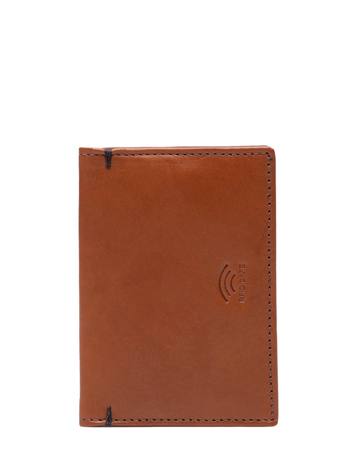 Porta Cartão Masculino Pesponto Rdif Block - Marrom