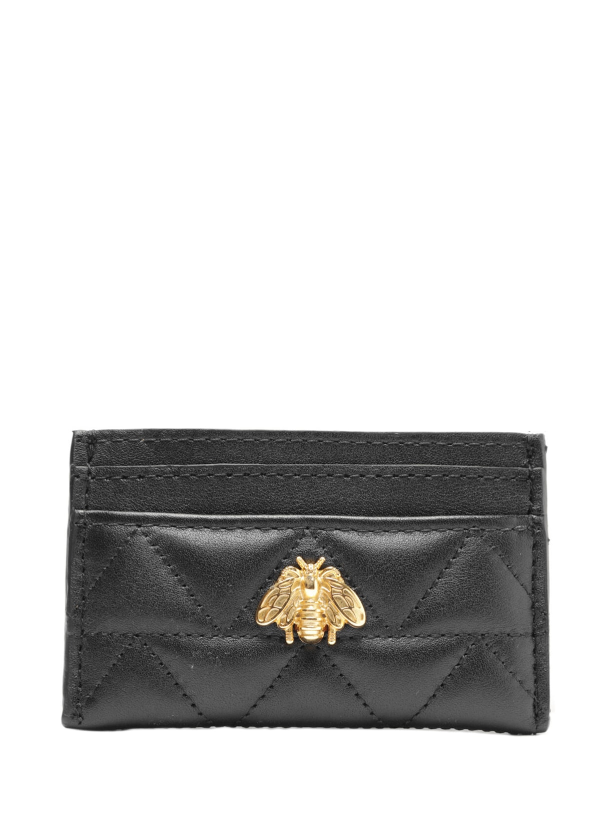 Porta Cartões Believe Couro Matelassê - Preto