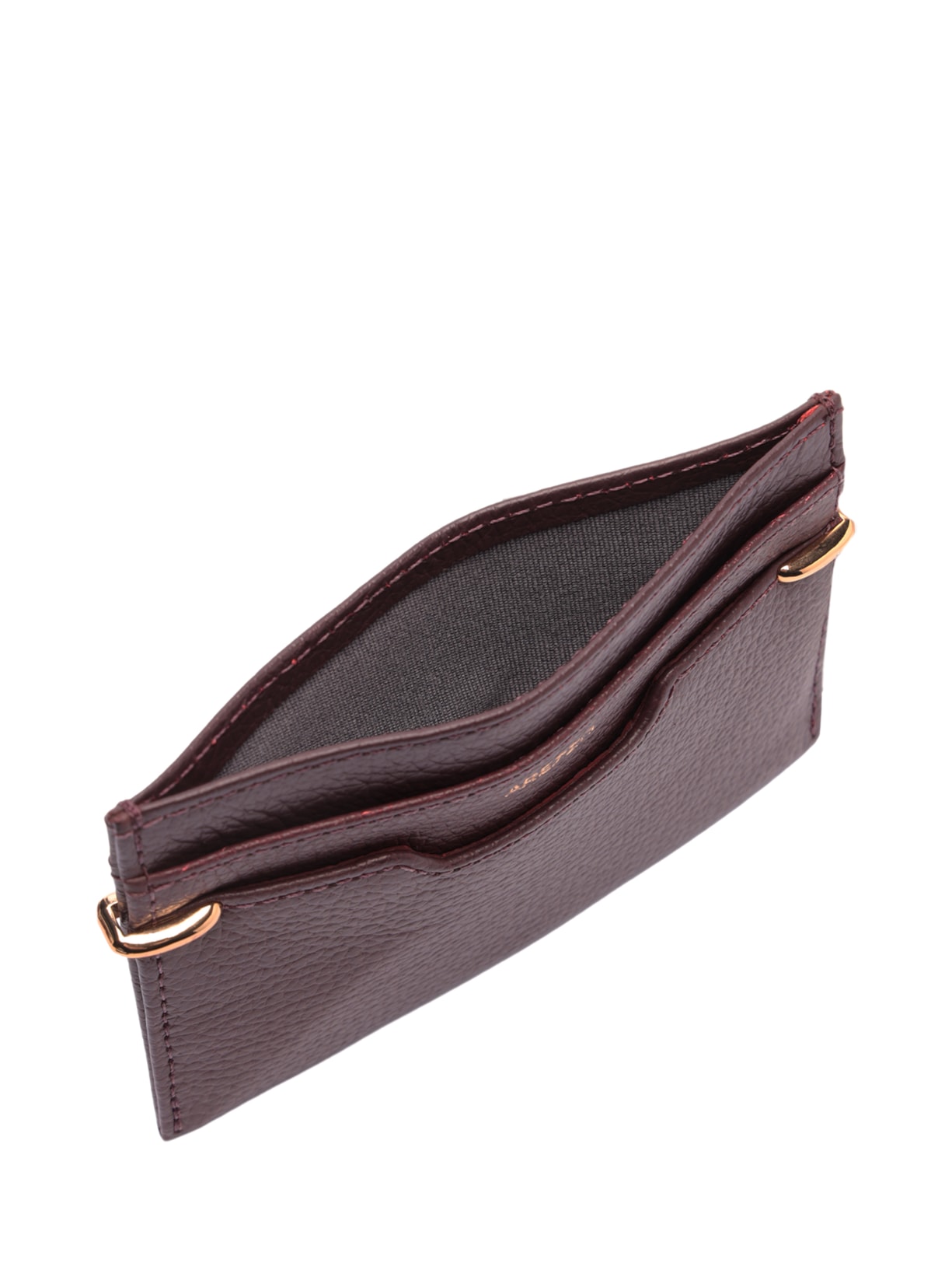 Porta-Cartões Feminino Couro Metais Vermelho Arezzo