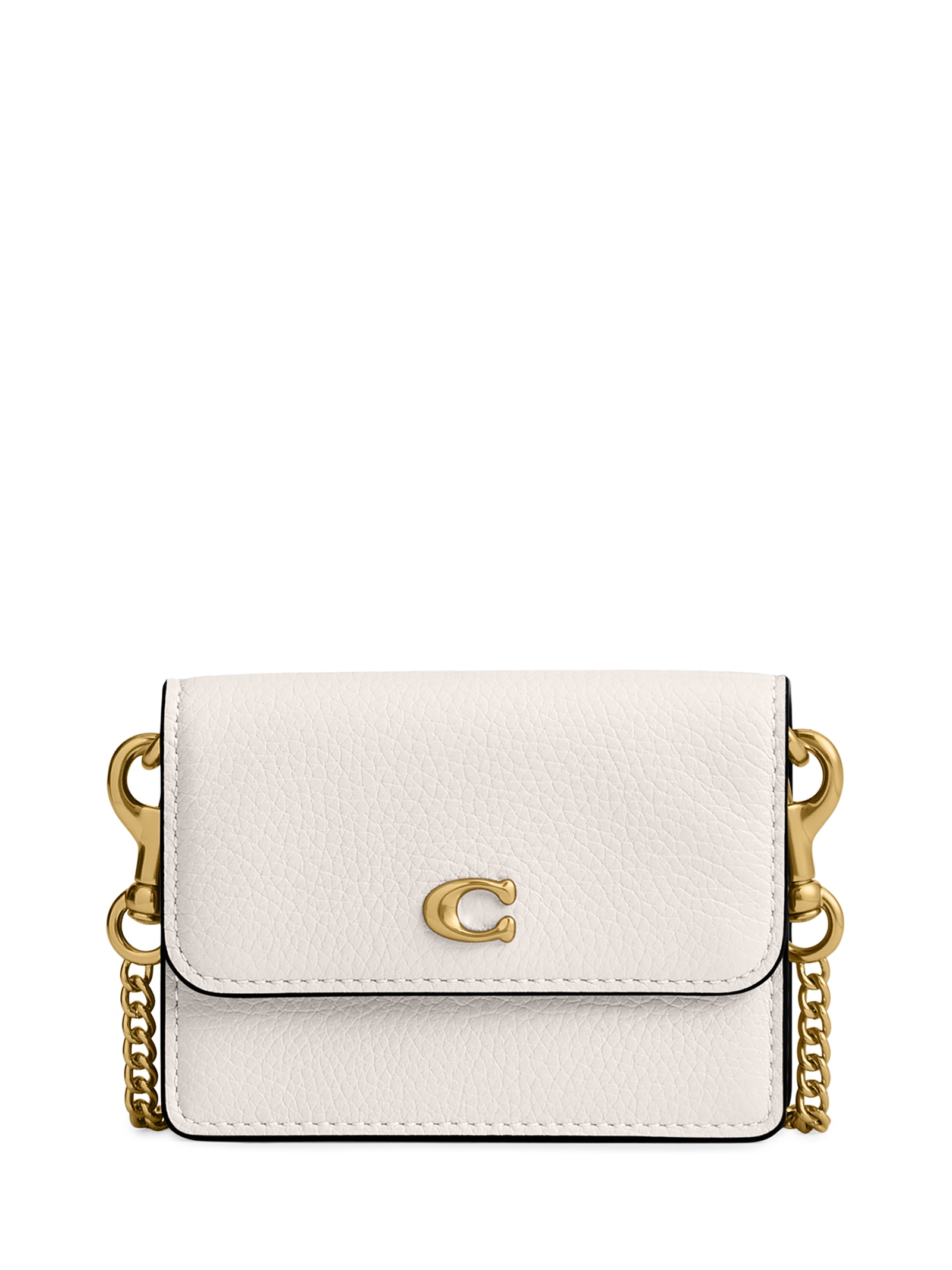 Porta-Cartões Feminino Essential Half Flap - Coach - Branco