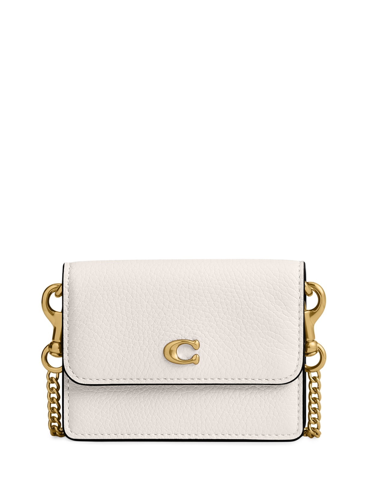 Porta-Cartões Feminino Essential Half Flap - Branco
