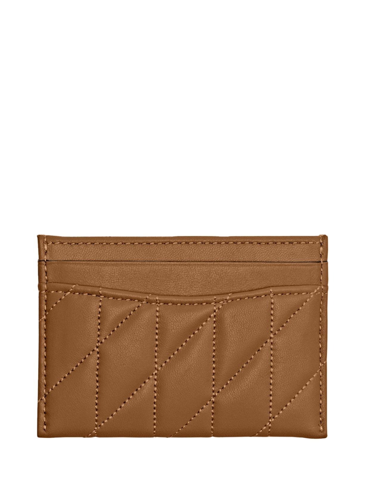 Porta Cartões Feminino Essential Pillow Quilting Marrom Coach