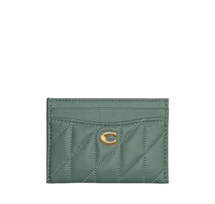 Porta Cartões Feminino Essential Pillow Quilting - Verde