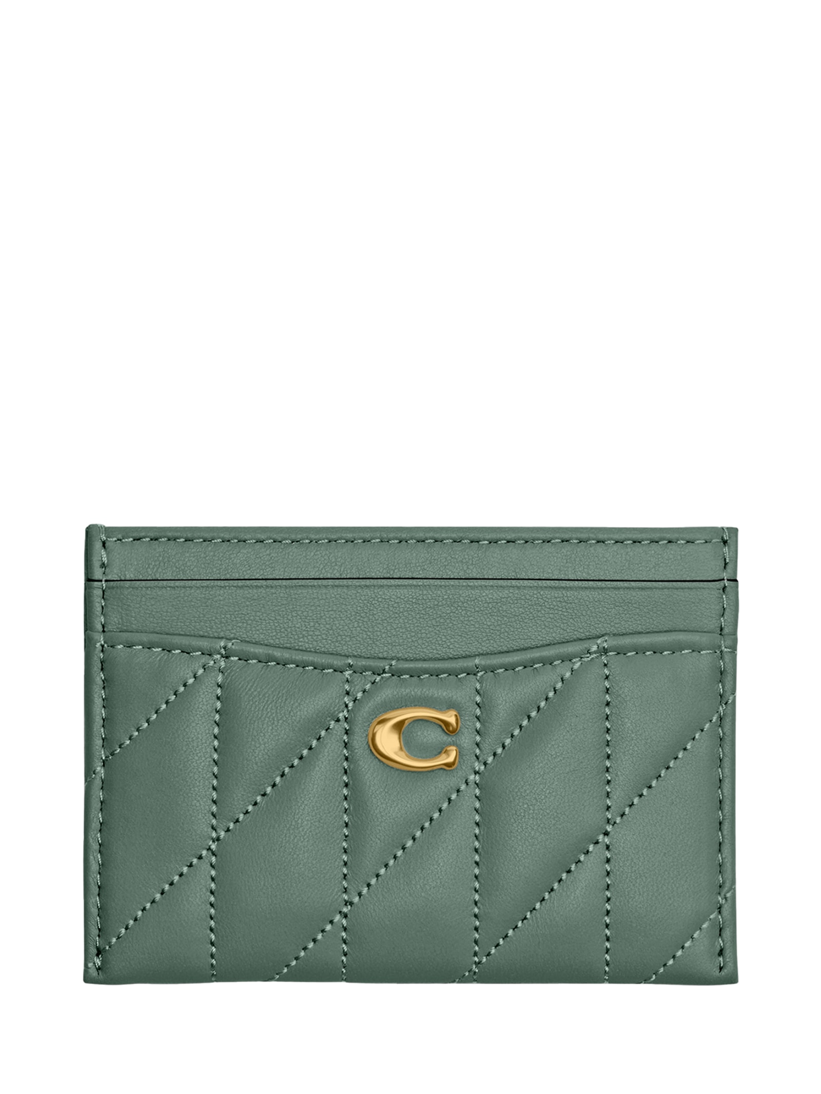 Coach - Porta Cartões Feminino Essential Pillow Quilting - Verde