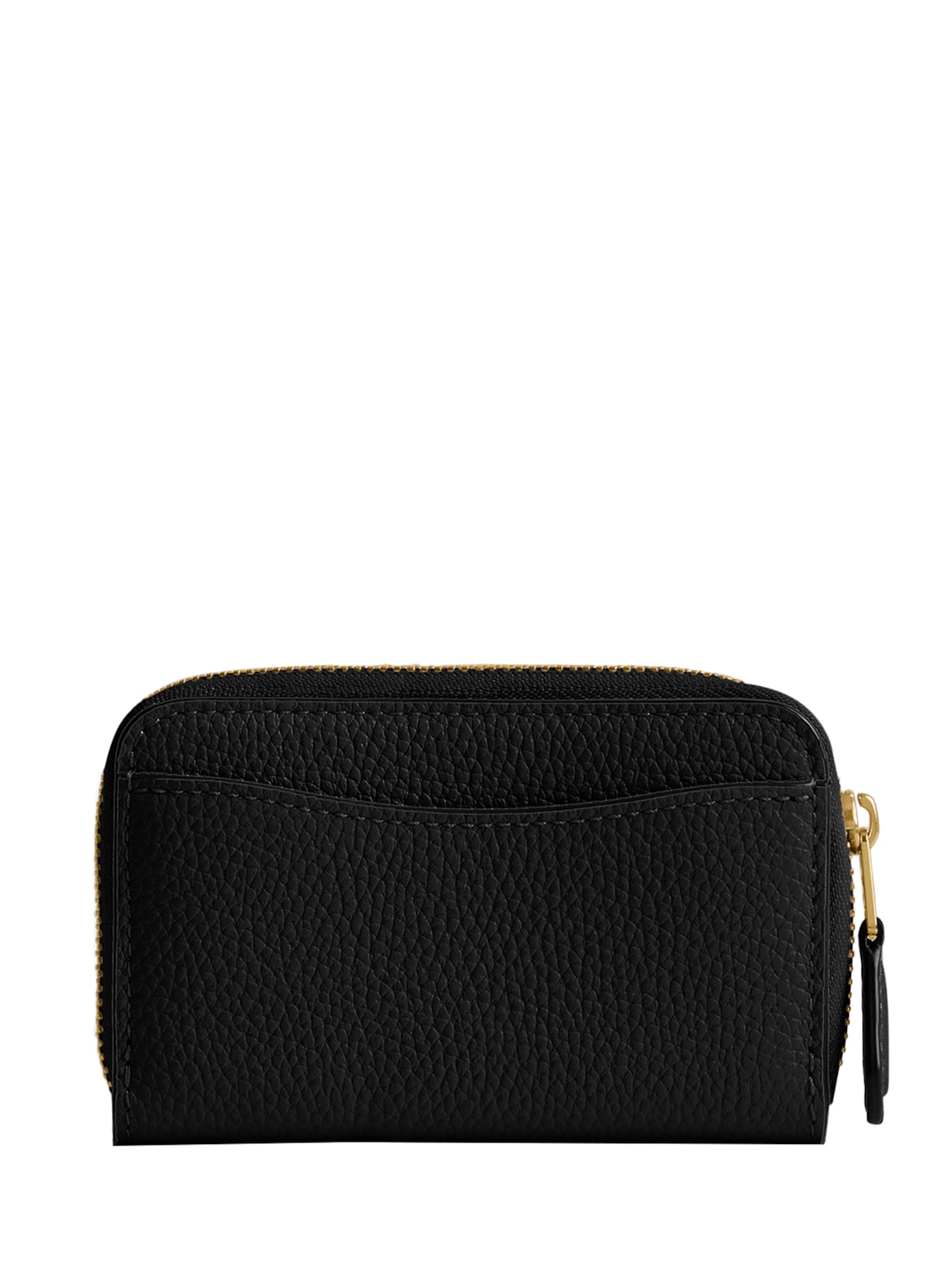 Porta Cartões Feminino Essential Small Zip Around Preto Coach