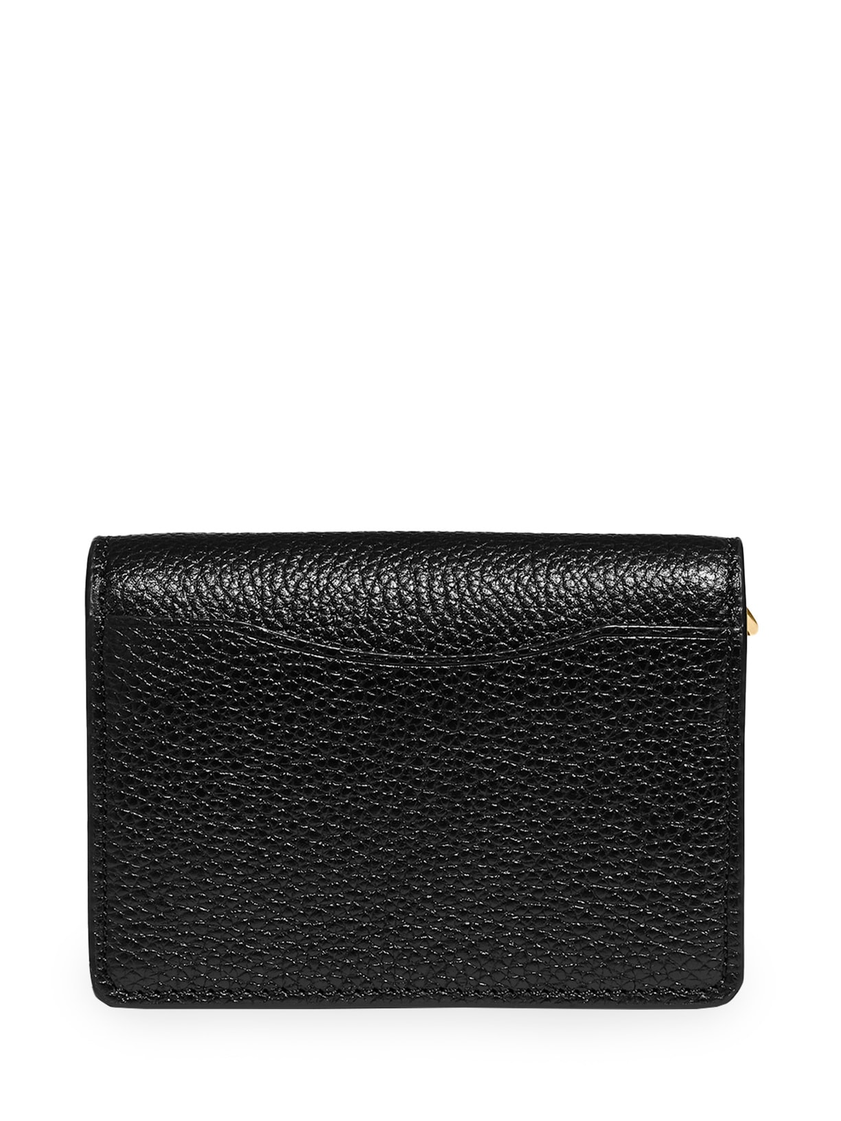 Porta Cartões Feminino Half Flap Preto Coach
