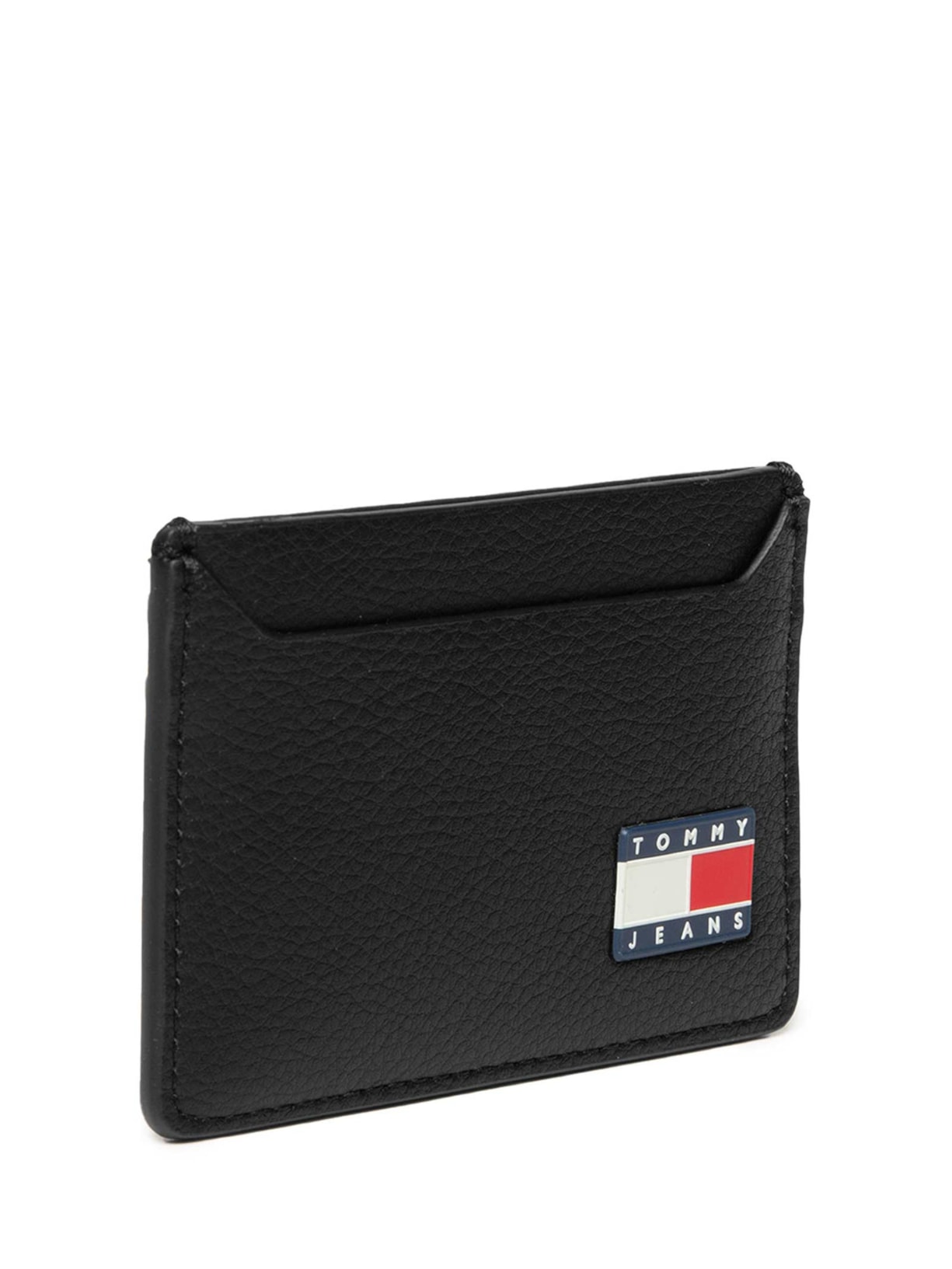 Porta Cartões Masculino Heritage Em Couro Preto Tommy Jeans