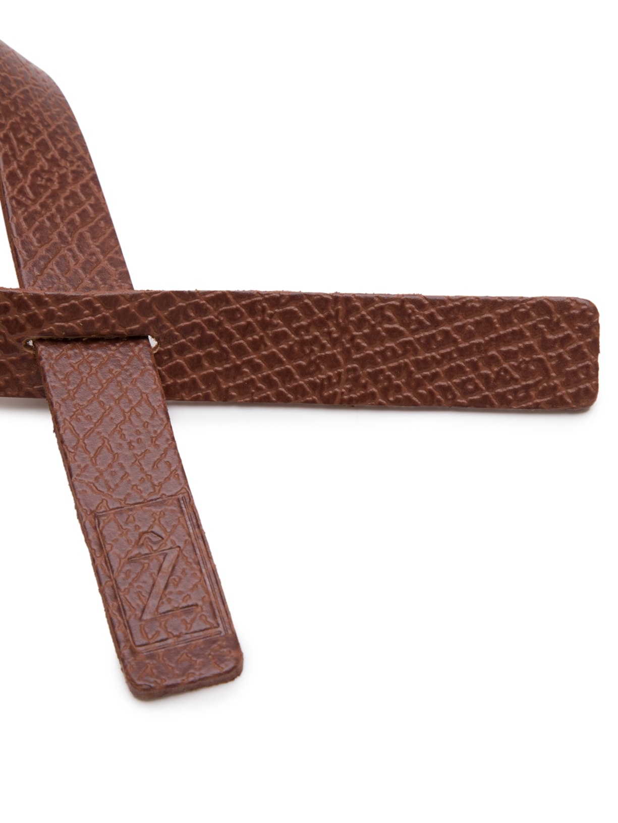 Porta Guardanapo Cravatta Em Couro Marrom Zanquê