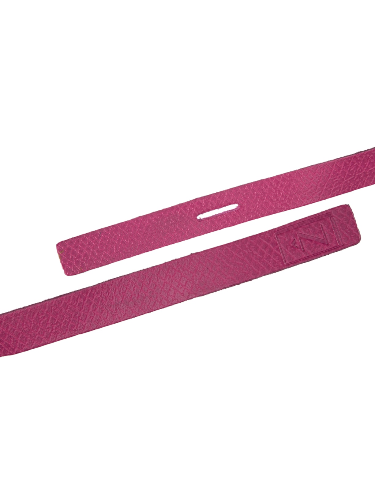 Porta Guardanapo Cravatta Em Couro Rosa Zanquê