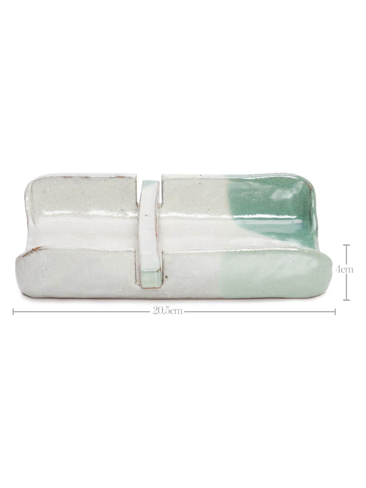 Porta Guardanapo Mergulho Em Cerâmica Branco Le Lis Casa