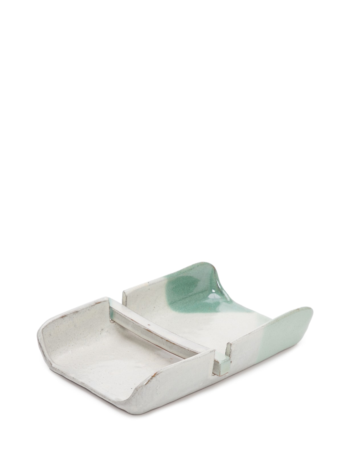 Porta Guardanapo Mergulho Em Cerâmica - Branco