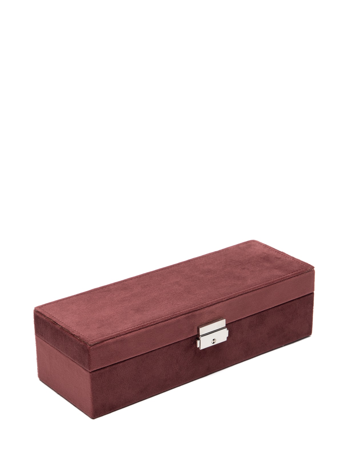 Porta Joias Em Madeira E Veludo 1 Peça - Vinho